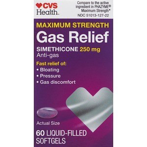 slide 1 of 1, CVS Health Gas Relief Maximum Strength Softgels, 60 ct