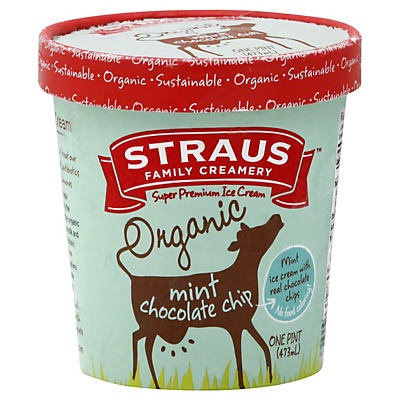 slide 1 of 1, Straus Ice Cream 1 pt, 1 pint