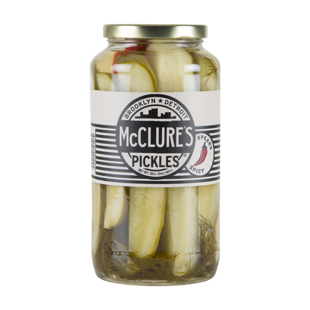 slide 1 of 1, Mcclures Pickles Spicy Dill, 32 oz