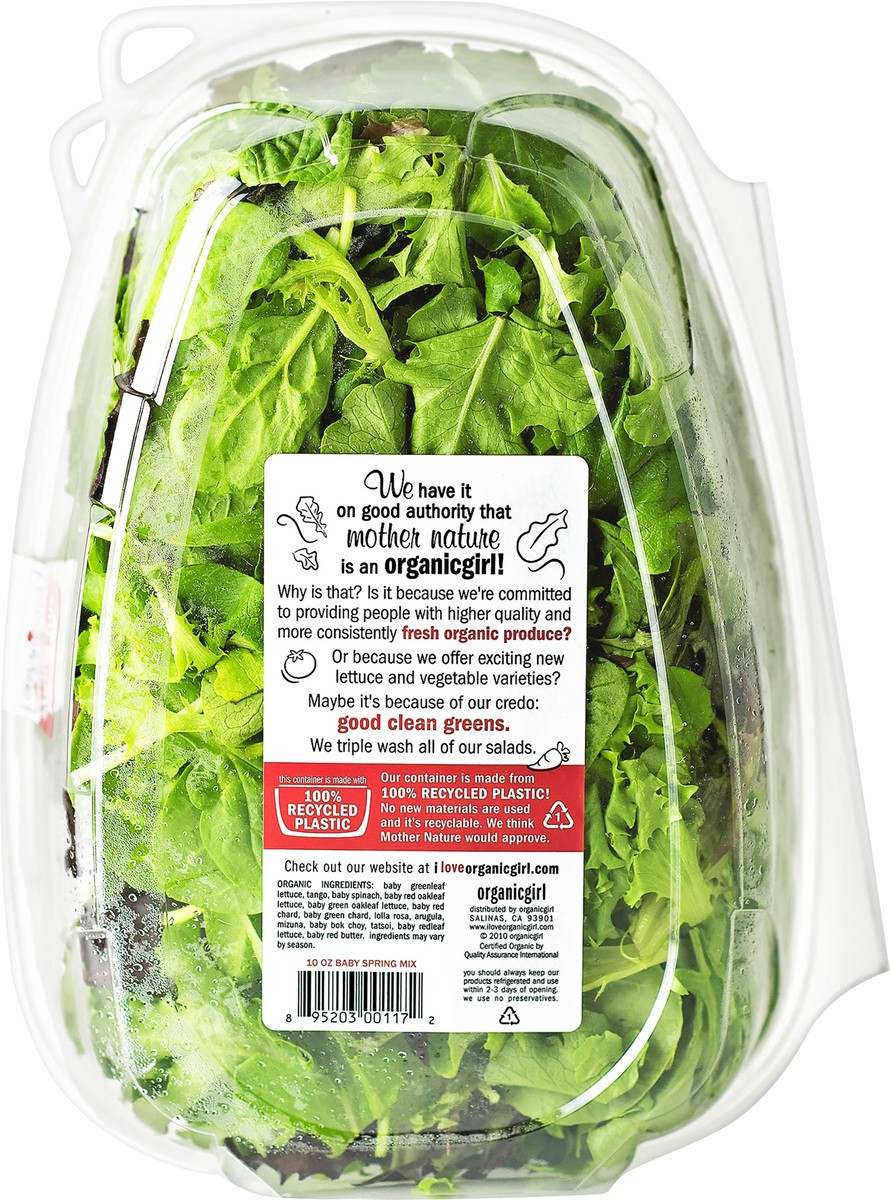 slide 2 of 3, organicgirl Baby Spring Mix Family Size, 10 oz