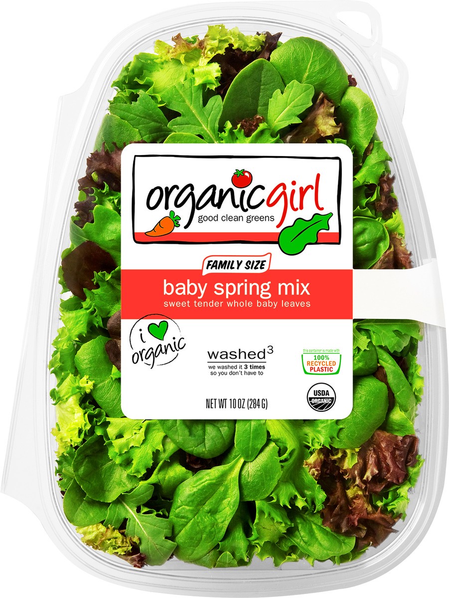 slide 3 of 3, organicgirl Baby Spring Mix Family Size, 10 oz