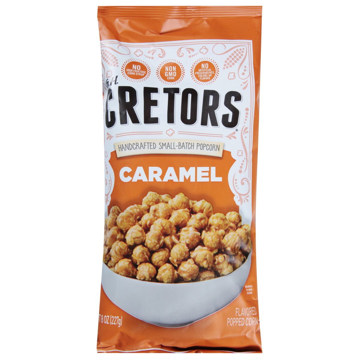 slide 1 of 2, Cretors Caramel Popcorn 8 oz, 8 oz