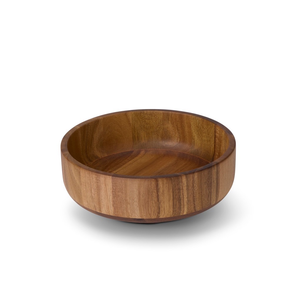 slide 3 of 4, Dash of That Elevated Fruit Bowl 10" Acacia Wood, 10 in