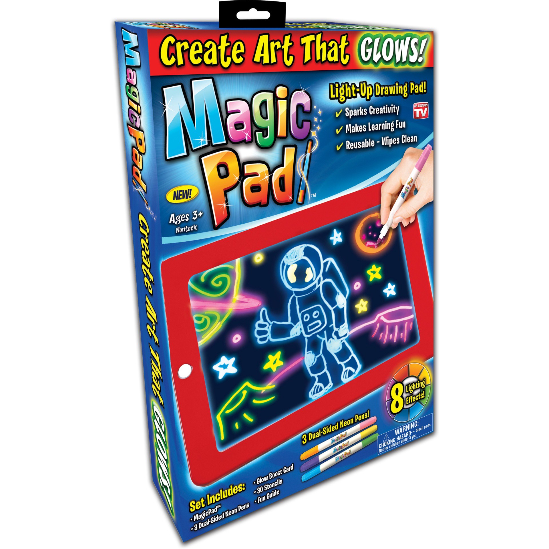 slide 1 of 4, As Seen on TV Magic Pad Light Up Drawing Pad, 1 ct