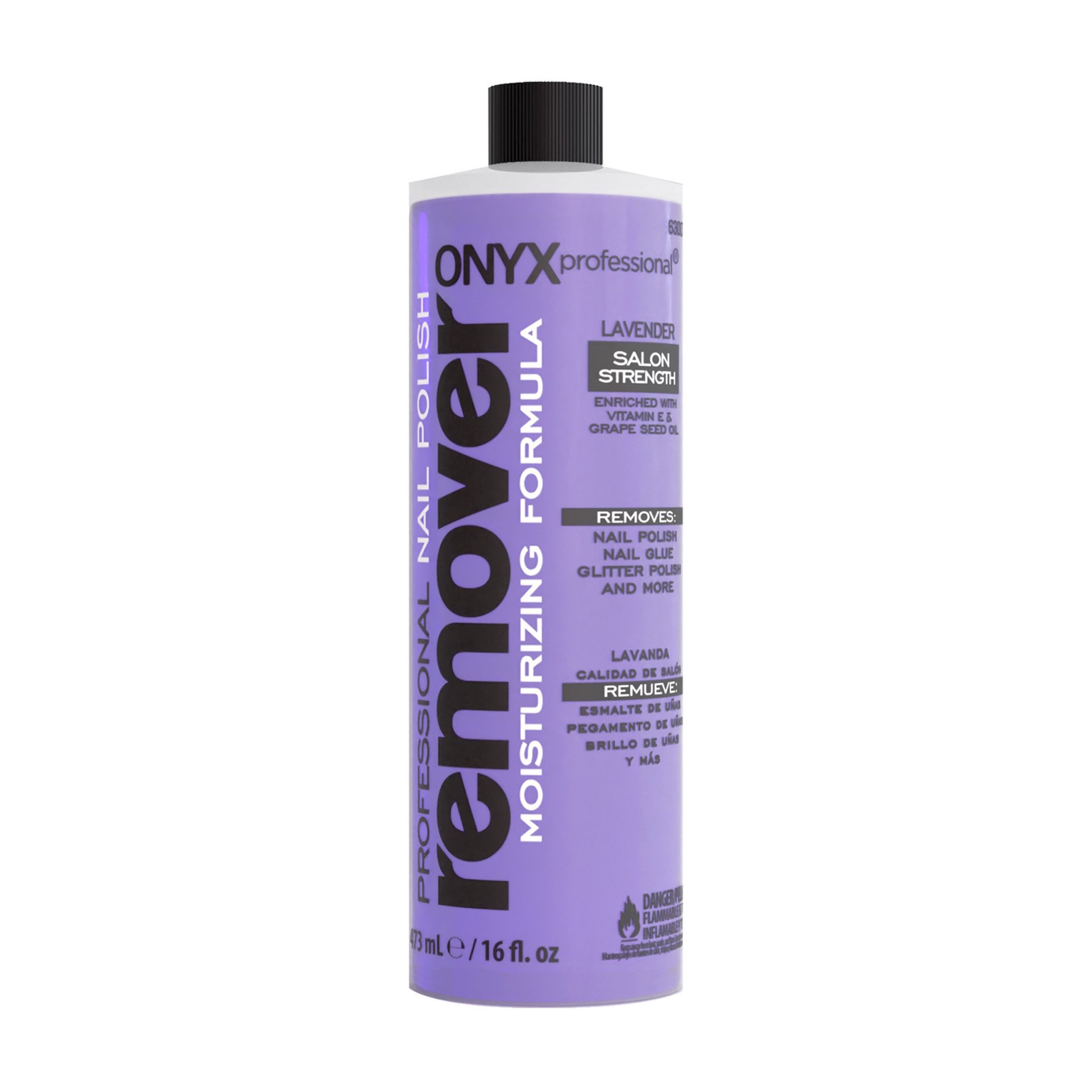 slide 1 of 1, Onyx Professional Remover Moisturizing Formula Nail Polish Remover - Lavender, 16 oz