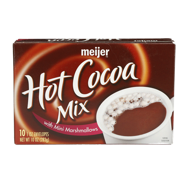 slide 1 of 6, Meijer Hot Cocoa with Marshmallows, 10 ct