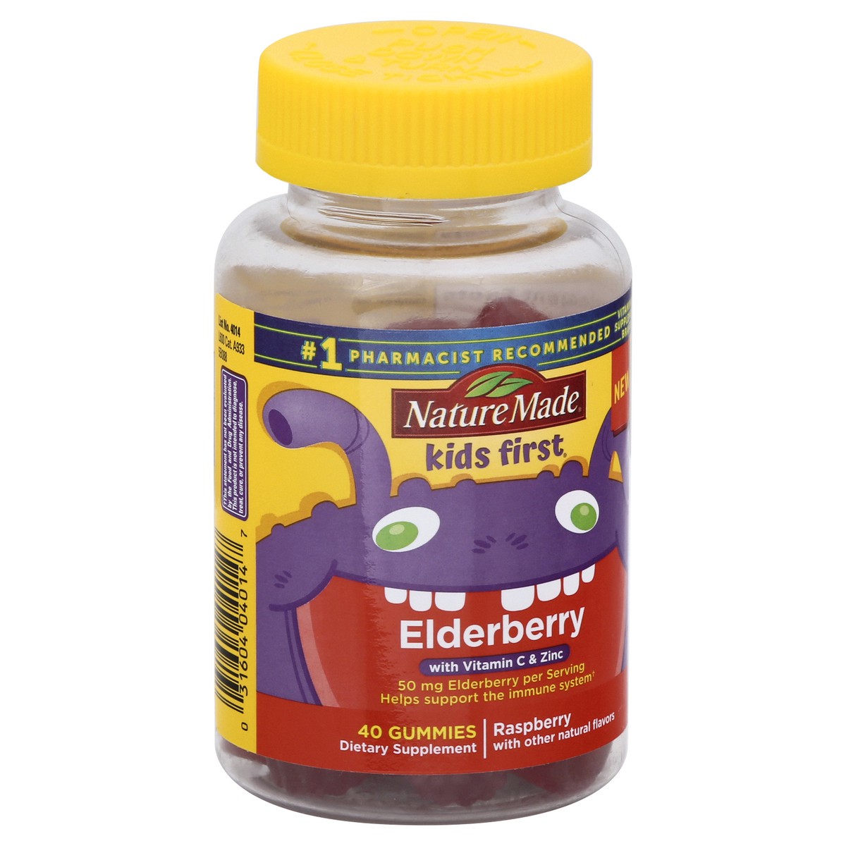 slide 2 of 9, Nature Made Kids First Elderberry Gummies, 40 ct