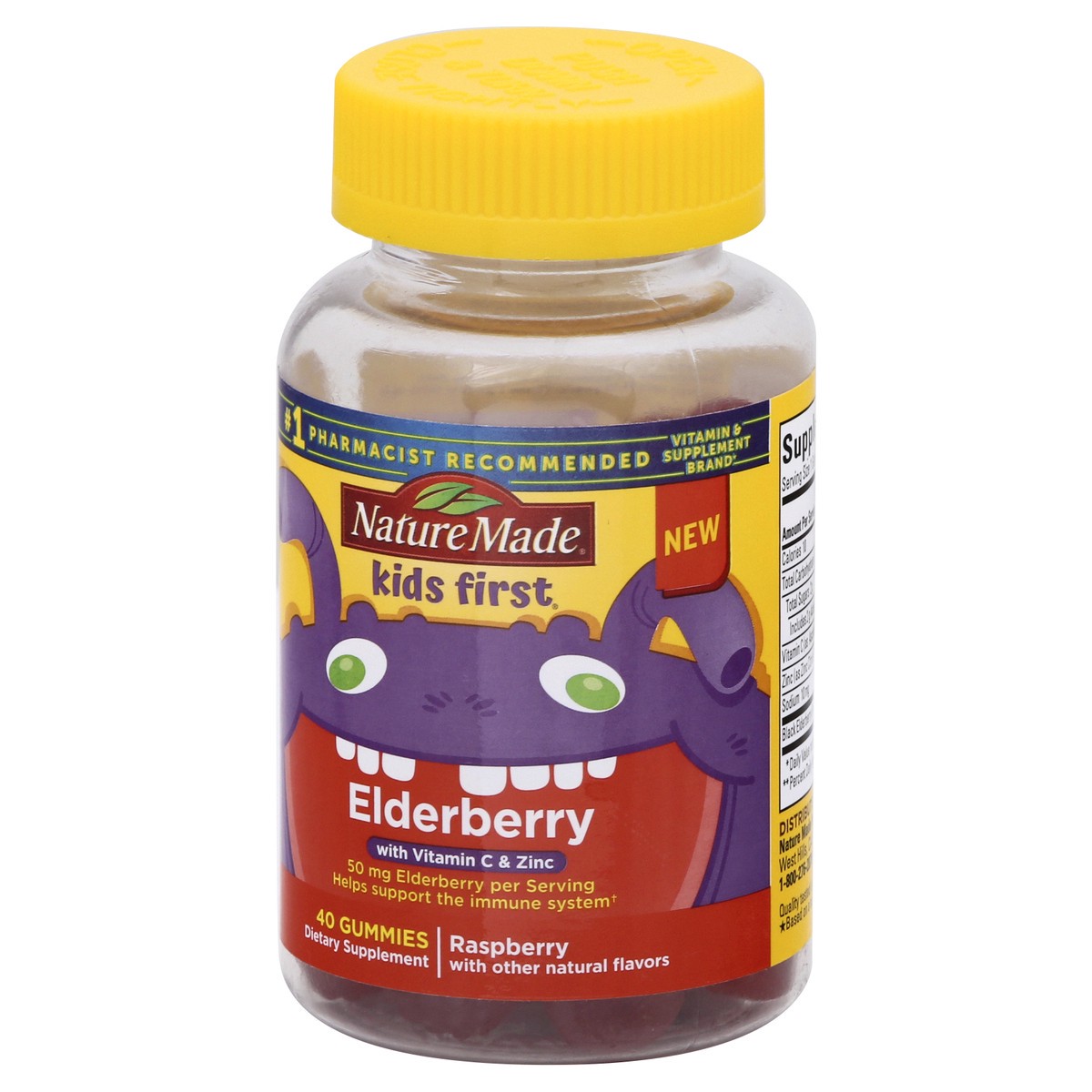 slide 3 of 9, Nature Made Kids First Elderberry Gummies, 40 ct