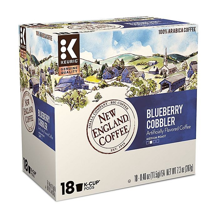 slide 2 of 3, New England Coffee Blueberry Cobbler Coffee Keurig K-Cup Pods, 18 ct