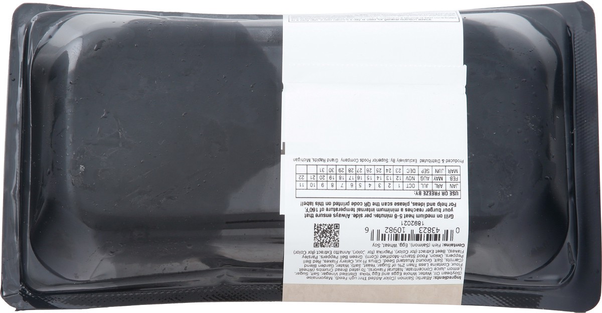 slide 5 of 14, Seafood Salmon Atl Burg Garden Harvest, 12 oz