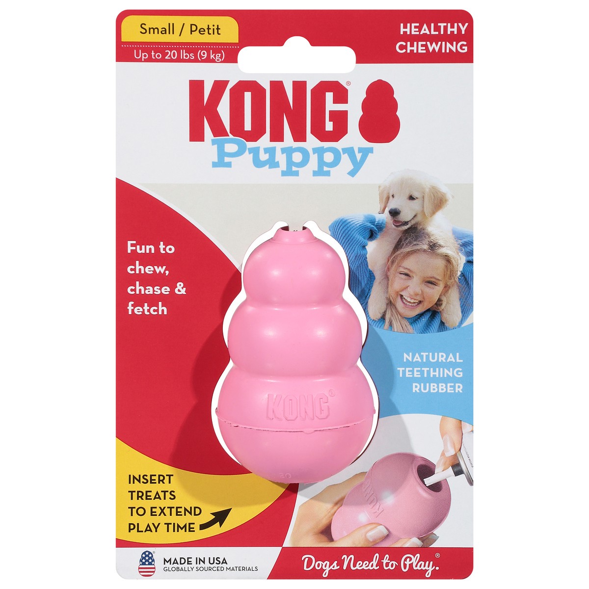 slide 1 of 9, KONG Puppy Dog Toy, Small, 1 ct