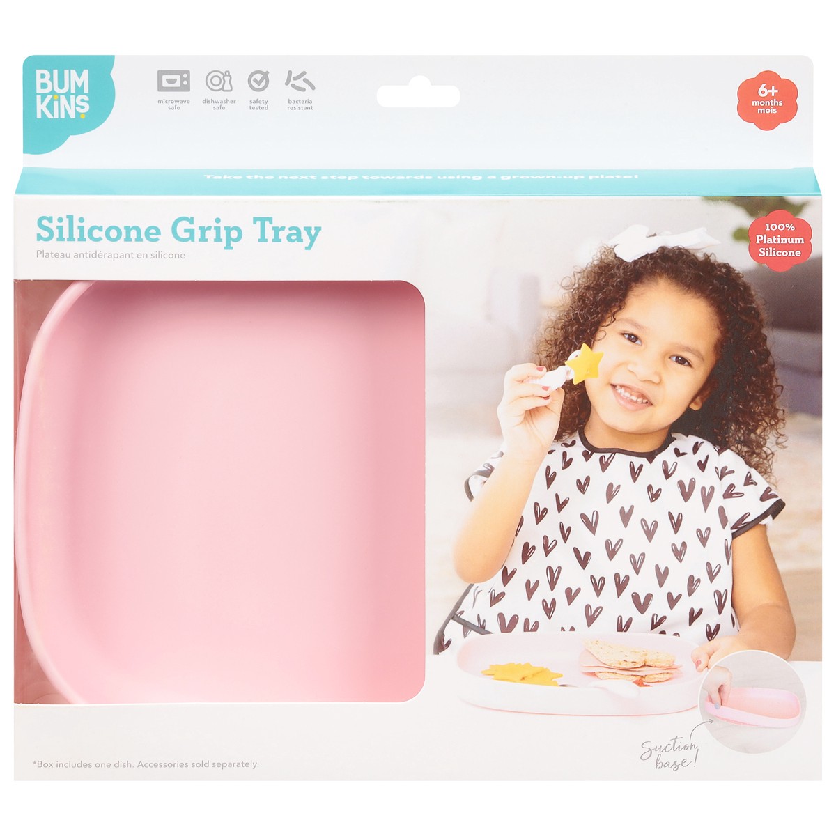 slide 10 of 12, Bumkins Silicone Grip Tray 1 ea, 1 ct