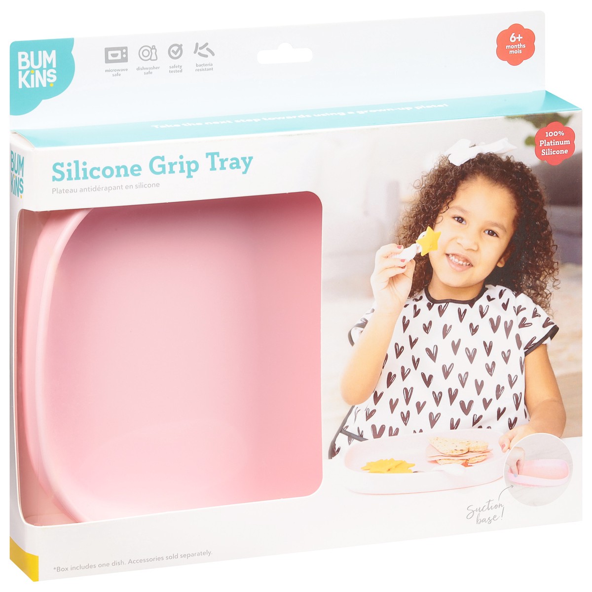 slide 2 of 12, Bumkins Silicone Grip Tray 1 ea, 1 ct