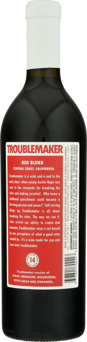 slide 7 of 9, Troublemaker Red Blend Wine 750 ml Bottle, 750 ml