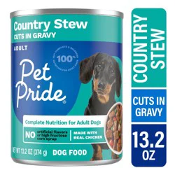 Pet Pride Country Stew Wet Dog Food Can