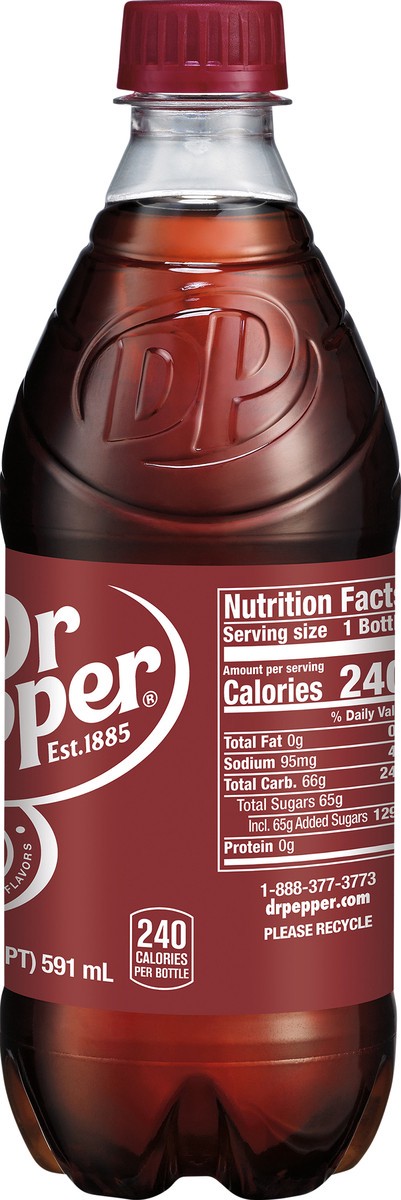 slide 5 of 6, Dr Pepper Soda 20 fl oz, 20 fl oz