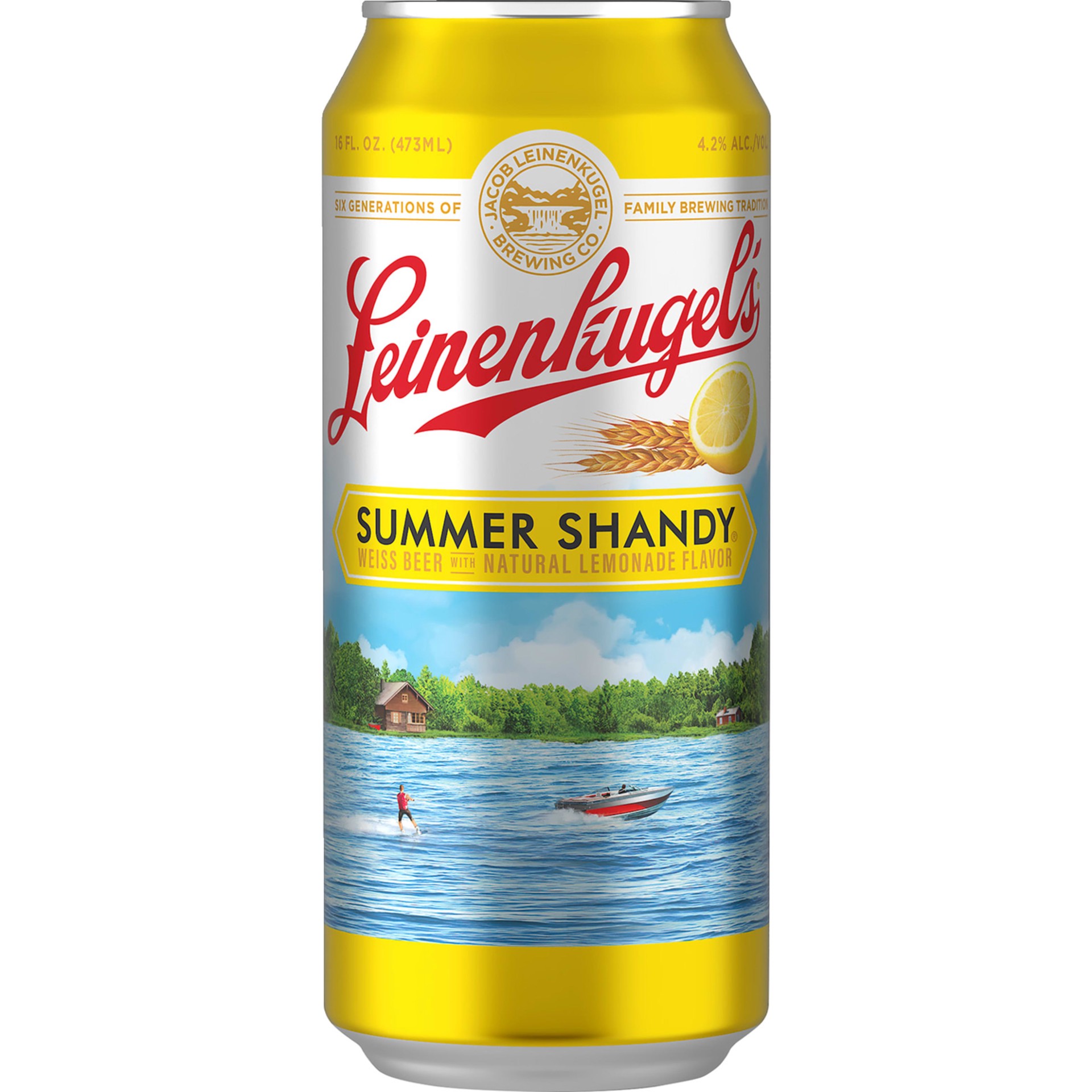 slide 4 of 5, Leinenkugel's Summer Shandy Craft Beer, 4.2% ABV, 4-pack, 16-oz beer cans, 16 fl oz