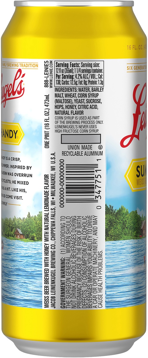 Leinenkugel S Summer Shandy Beer 16 Fl Oz Shipt