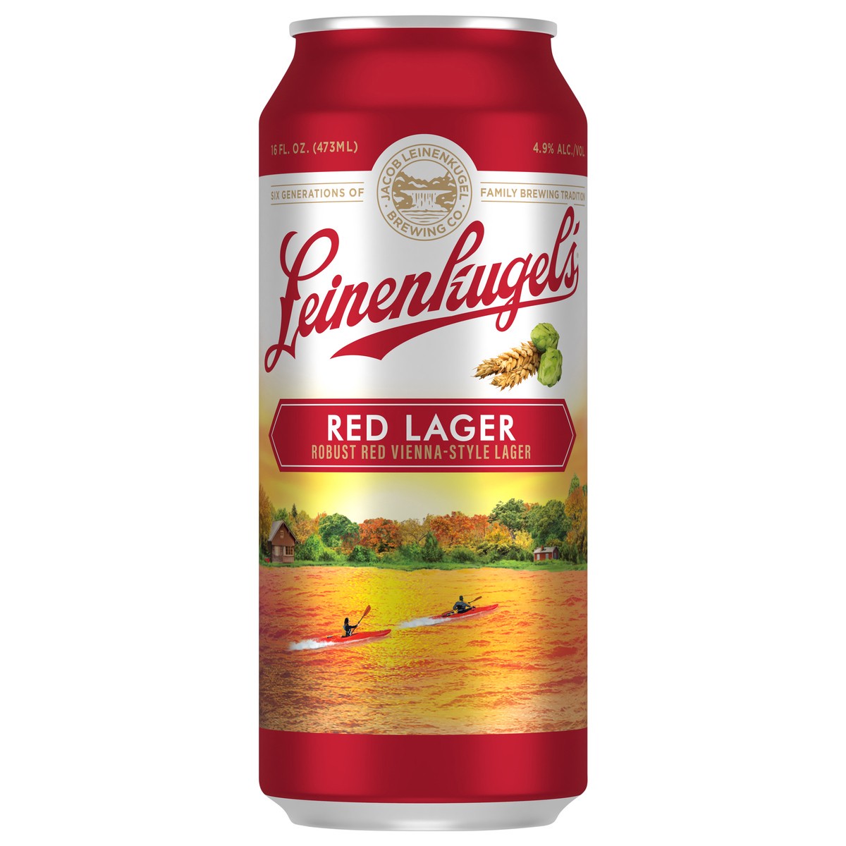 slide 1 of 5, Leinenkugel's Red Lager Beer, 16 fl oz