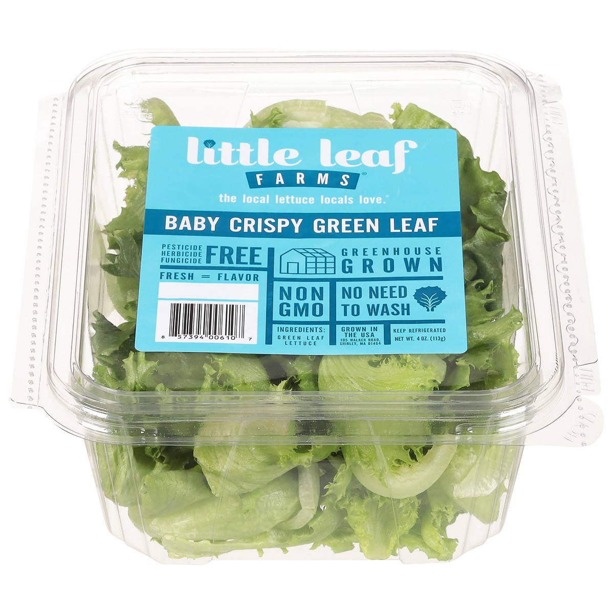 slide 1 of 1, Little Leaf Farms Green Leaf Baby Crispy Lettuce 4 oz, 4 oz