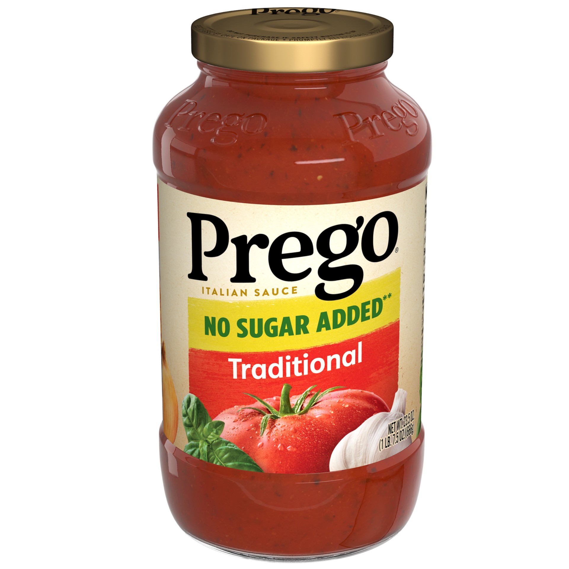 slide 1 of 5, Prego Traditional No Sugar Added Pasta Sauce, 23.5 oz Jar, 23.5 oz