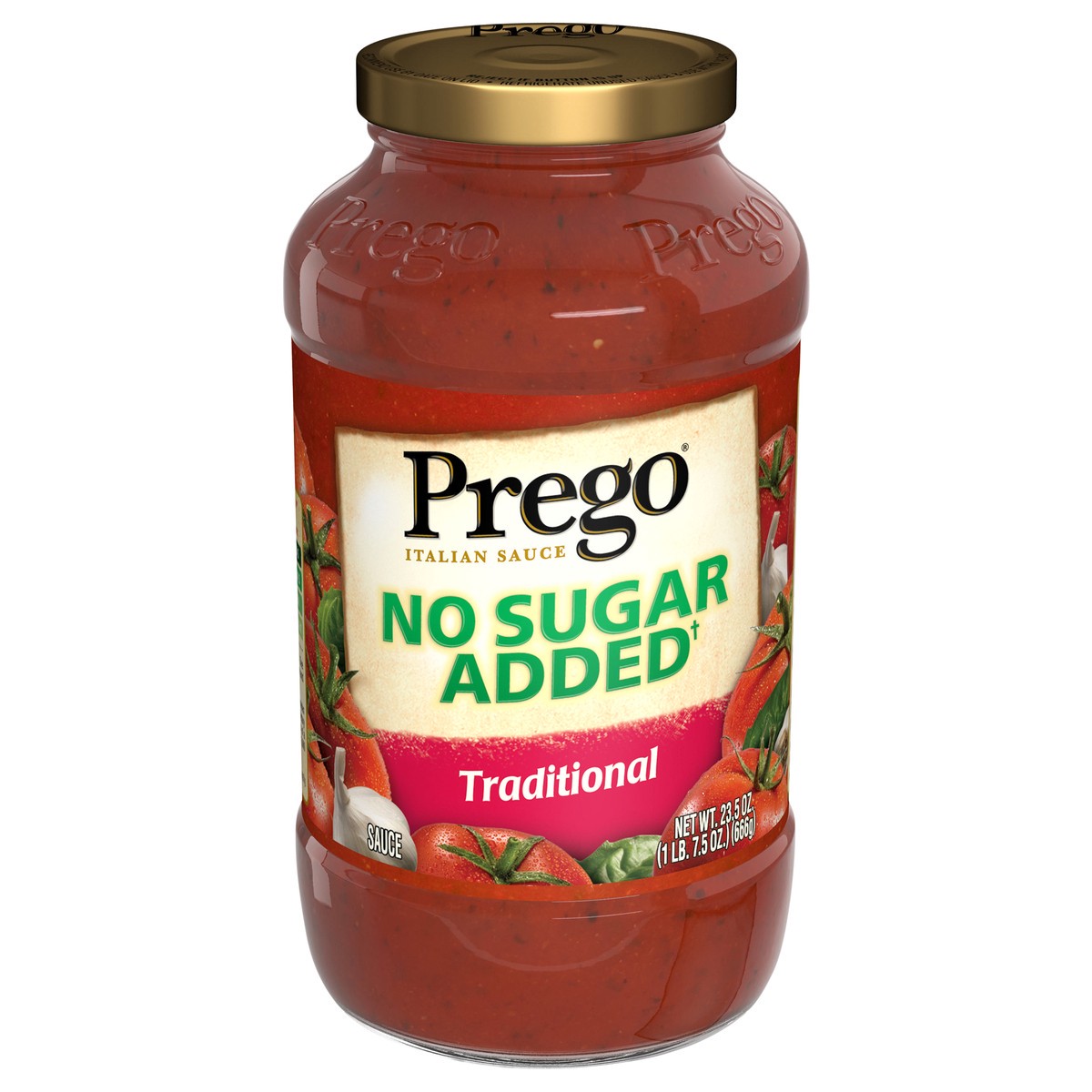 slide 1 of 1, Prego No Sugar Added Traditional Italian Sauce, 23.5 oz