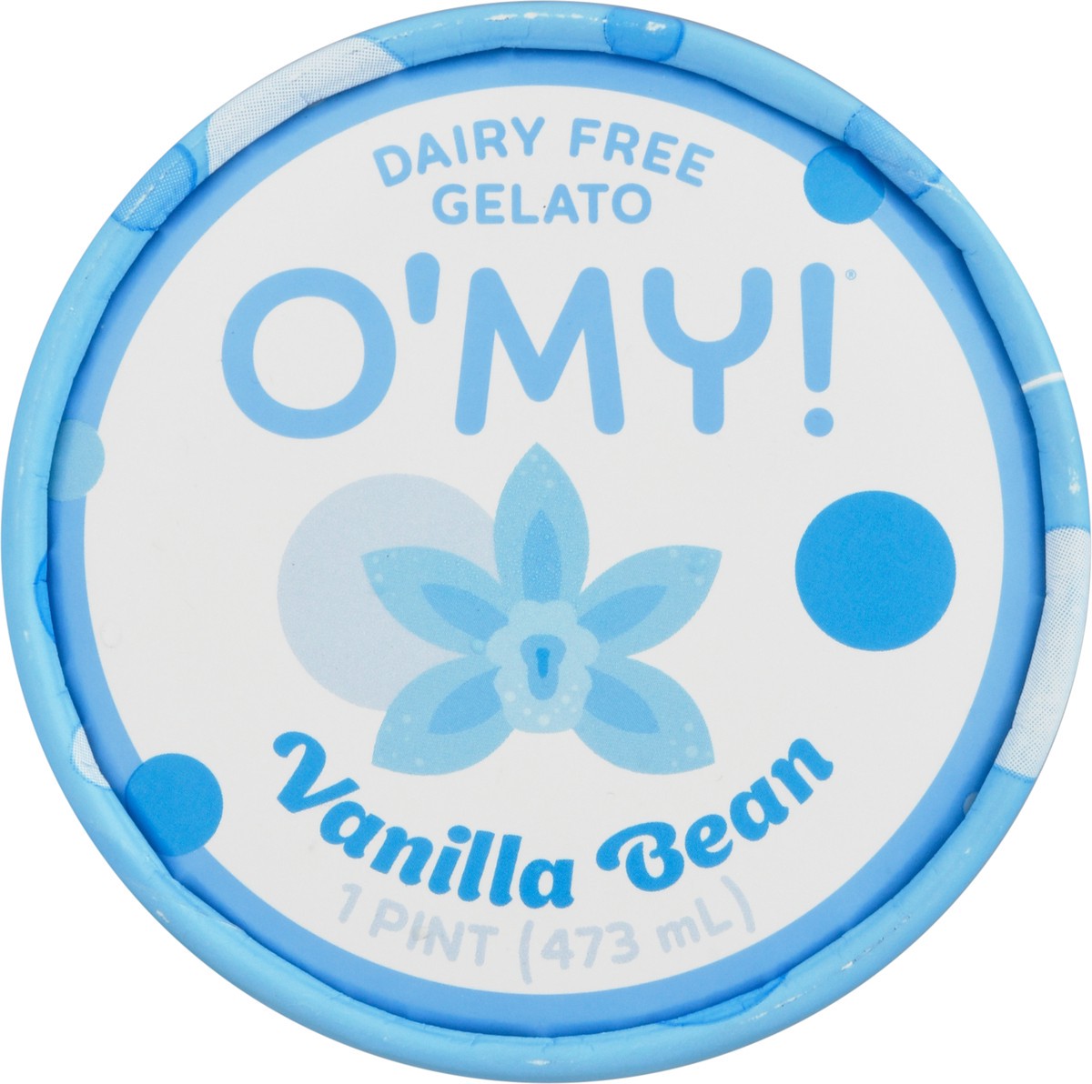 slide 9 of 9, O'My! Dairy Free Vanilla Bean Gelato 1 pt, 1 pint