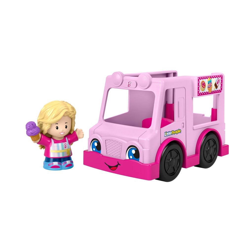 slide 3 of 6, Fisher-Price Little People Barbie Ice Cream Vehicle, 1 ct