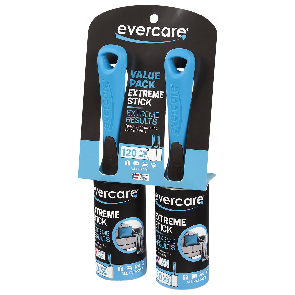 slide 3 of 9, Evercare Extreme Stick Lint Rollers Value Pack 2 ea, 2 ct