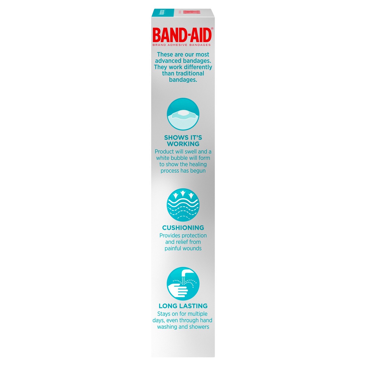 slide 4 of 5, BAND-AID Hydro Seal Large Adhesive Bandages for Wound Care,Blisters, Cuts and Scrapes, All Purpose Waterproof Bandages, 6 Count, 6 ct