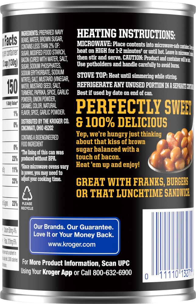 slide 2 of 4, Kroger Original Baked Beans, 15 oz