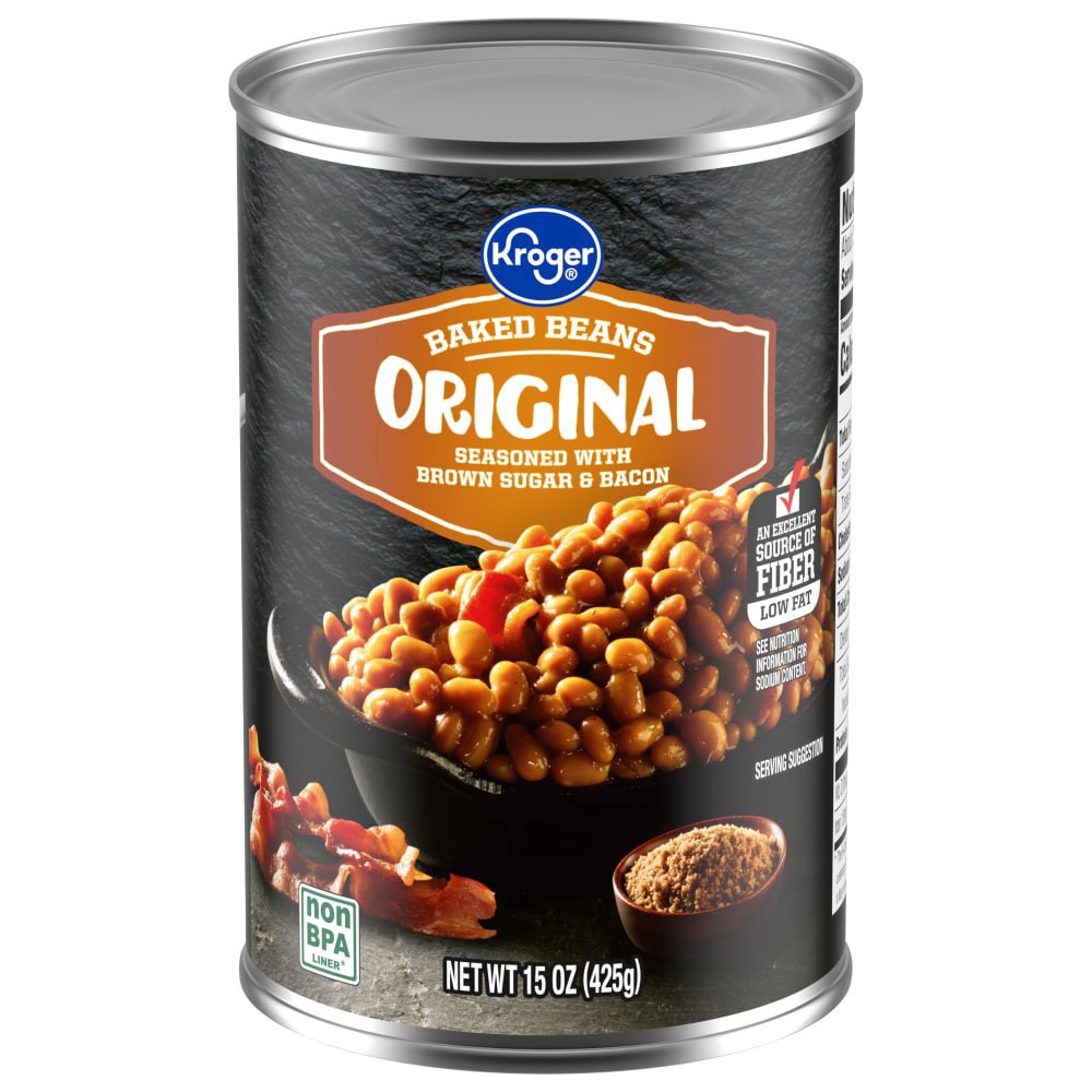 slide 1 of 4, Kroger Original Baked Beans, 15 oz