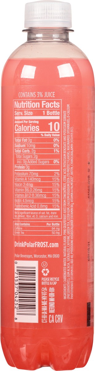 slide 3 of 13, Polar Frost Pink Grapefruit Sparkling Water 17 fl oz, 17 fl oz