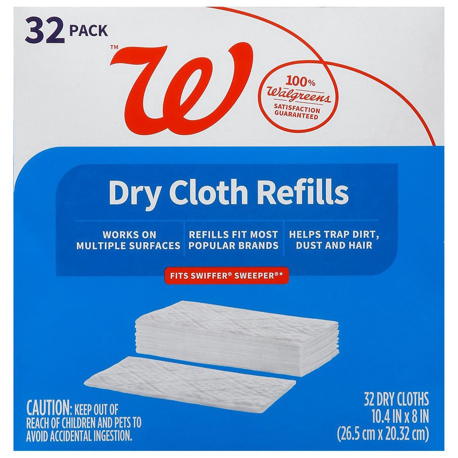 slide 1 of 1, Walgreens Dry Cloth, 32 ct