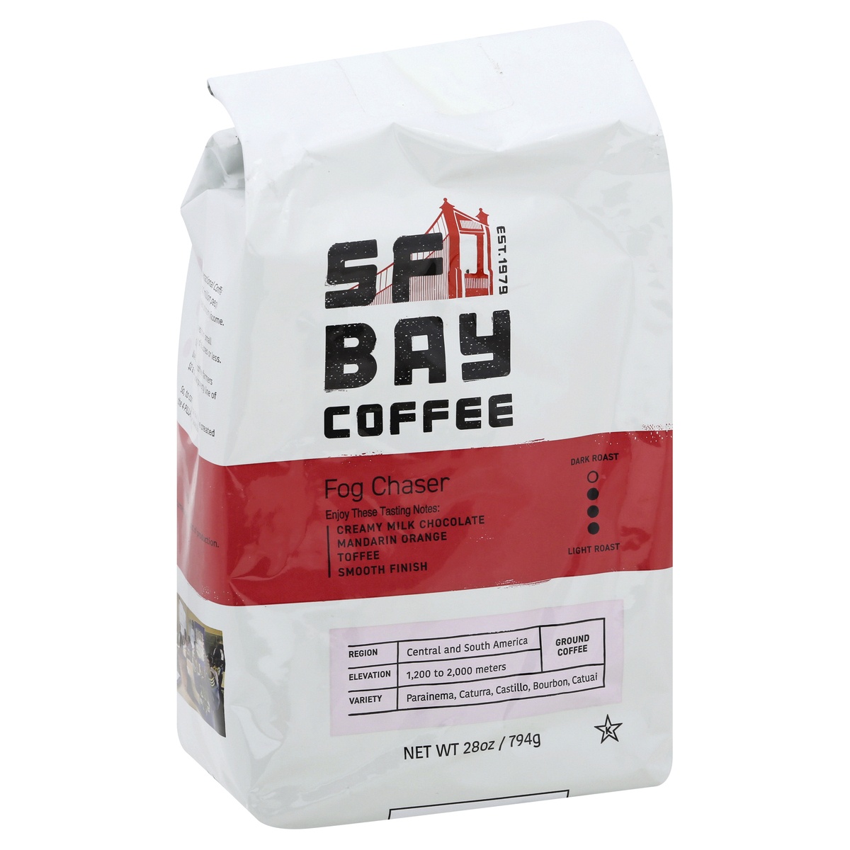 slide 2 of 9, SF Bay Coffee San Francisco Bay Gourmet Fog Chaser Ground Coffee, 28 oz