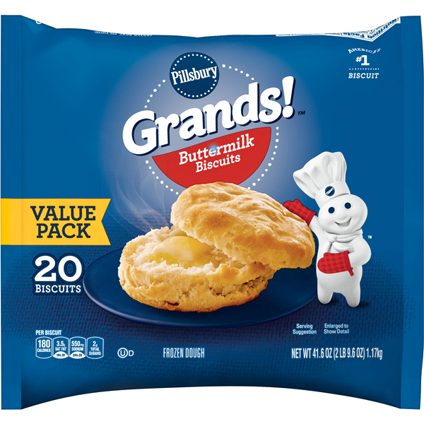 slide 1 of 1, Pillsbury Grands! Buttermilk Biscuits, 20 ct; 41.6 oz