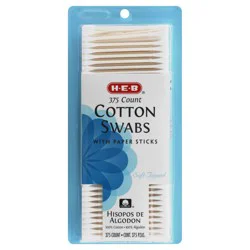 H-E-B Cotton Swabs with Paper Sticks