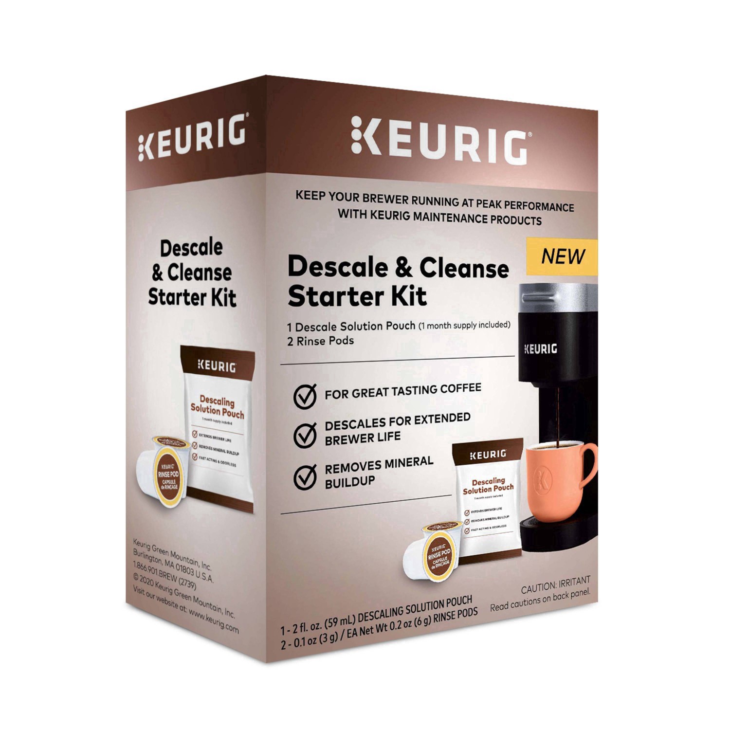 slide 3 of 21, Keurig Descale and Cleanse Starter Kit, 1 ct