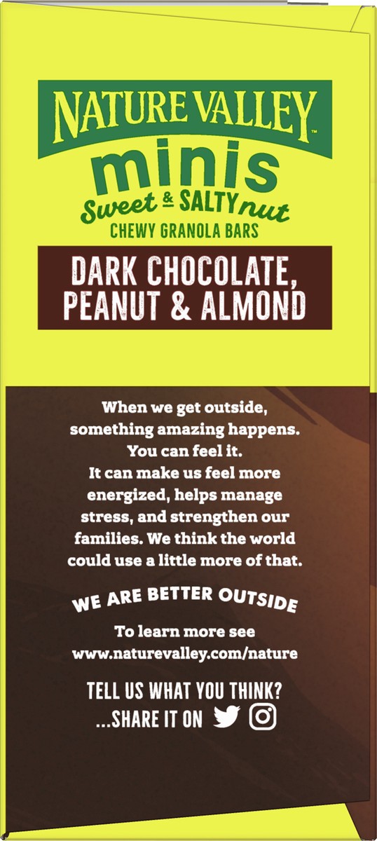 slide 6 of 9, Nature Valley Mini Granola Bars, Dark Chocolate Peanut Almond, 10 ct, 10 ct