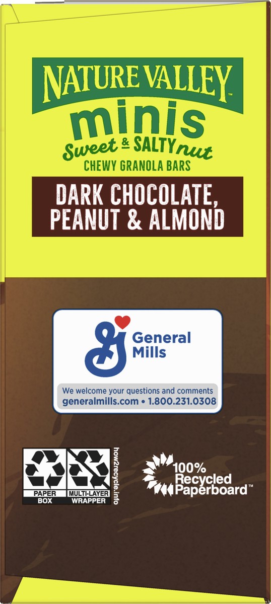 slide 7 of 9, Nature Valley Mini Granola Bars, Dark Chocolate Peanut Almond, 10 ct, 10 ct