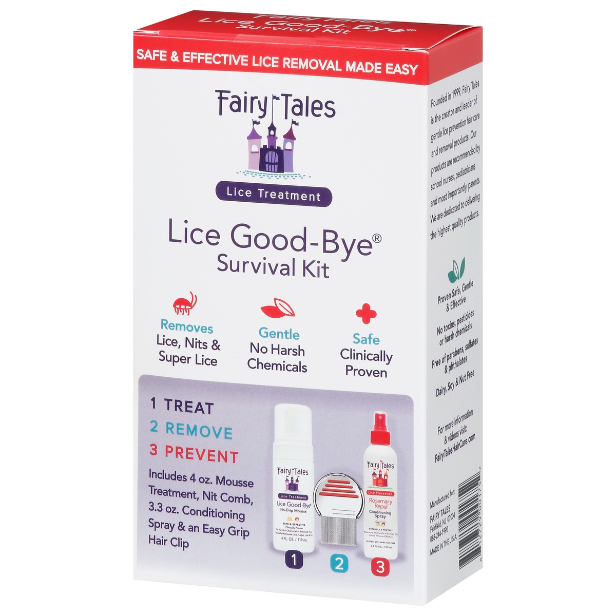 slide 3 of 9, Fairy Tales Lice Good-Bye Lice Treatment Survival Kit 1 ea, 1 ct