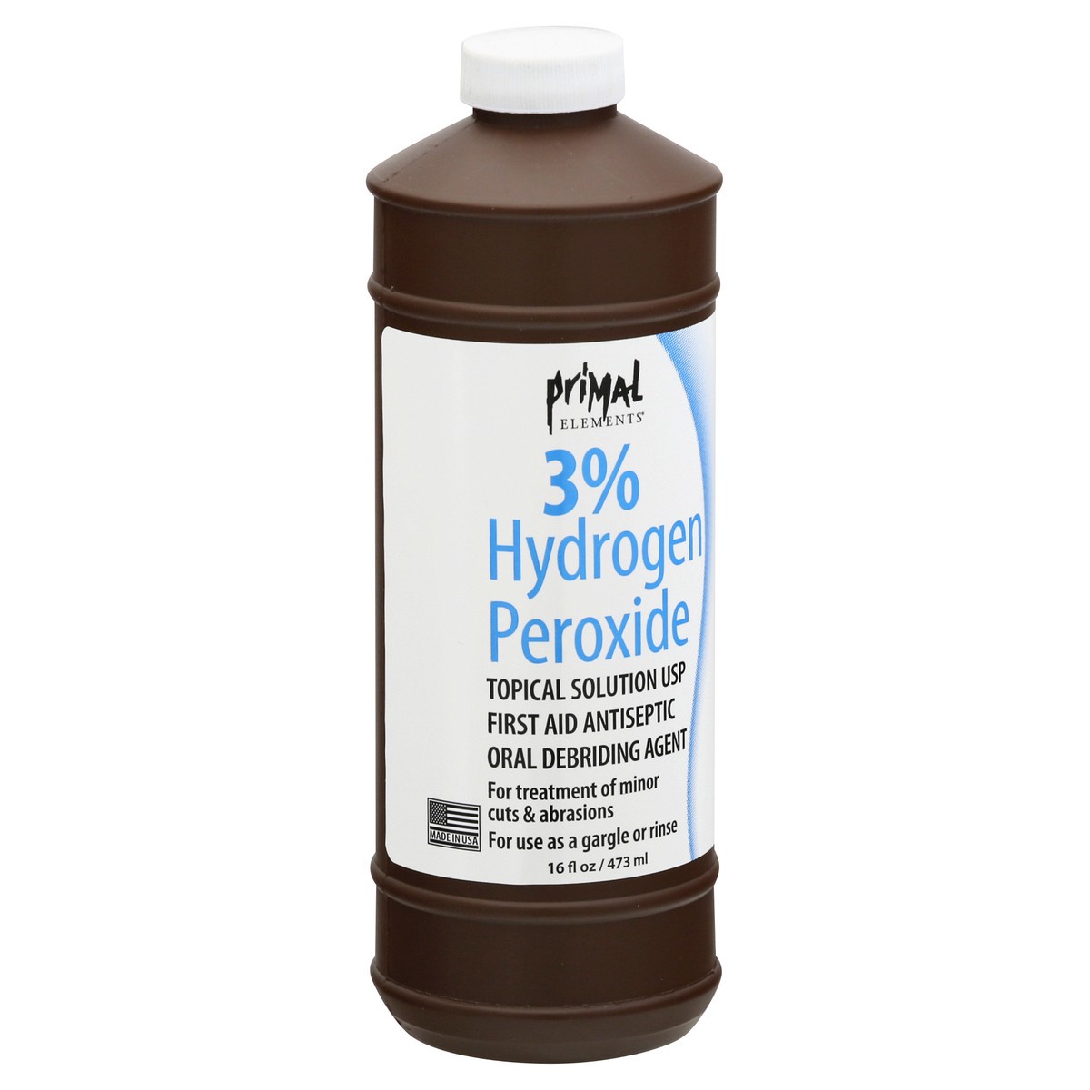 slide 2 of 11, Primal Elements 3% Hydrogen Peroxide 16 oz, 16 oz