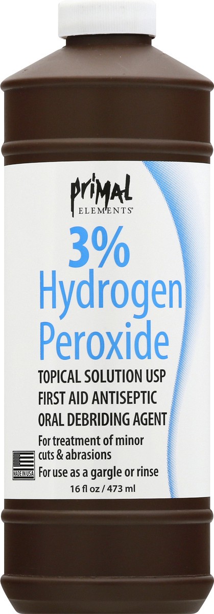 slide 5 of 11, Primal Elements 3% Hydrogen Peroxide 16 oz, 16 oz