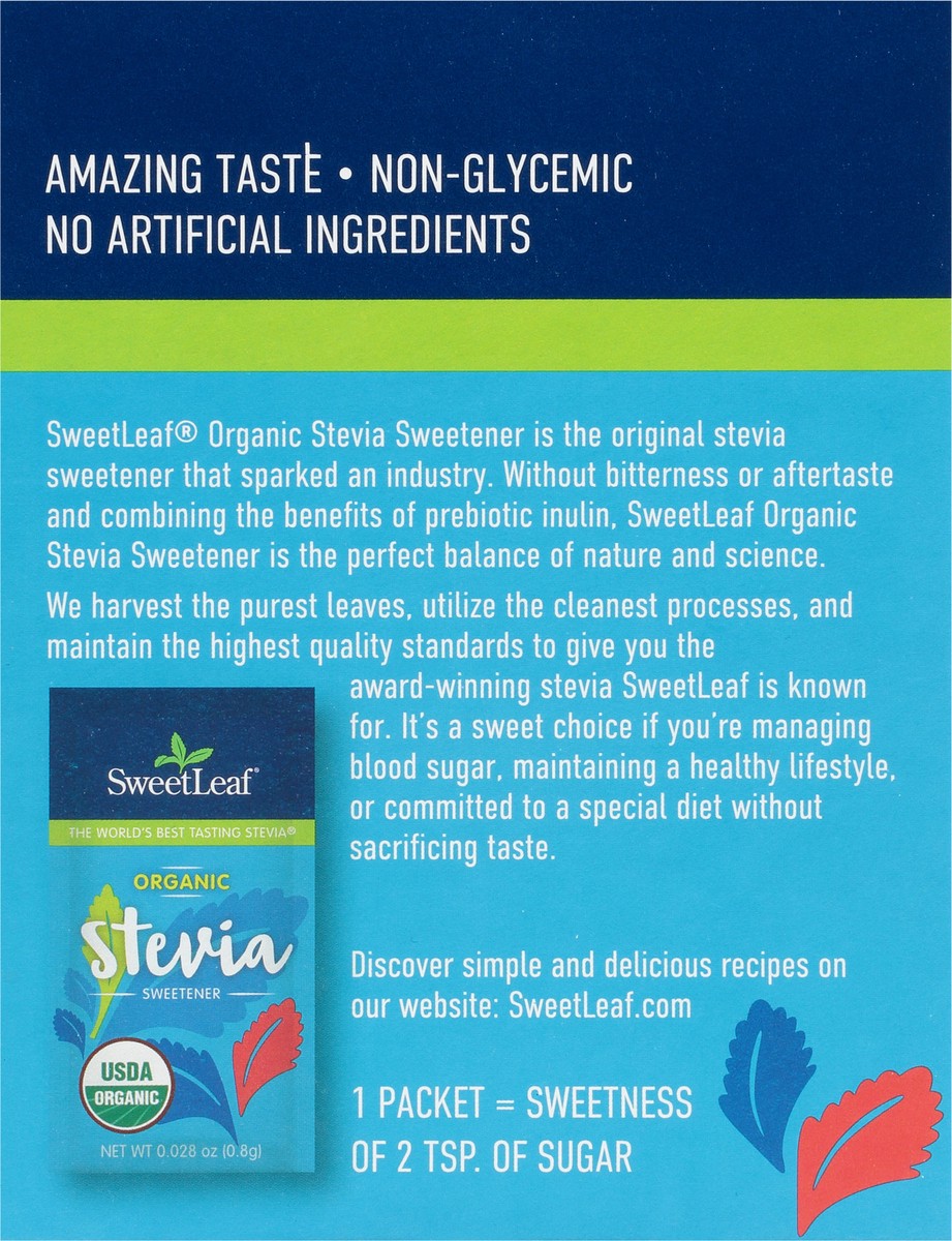 slide 7 of 13, SweetLeaf Organic Stevia Sweetener 70 ea, 70 ct