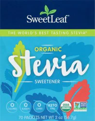 SweetLeaf Organic Stevia Sweetener 70 ea