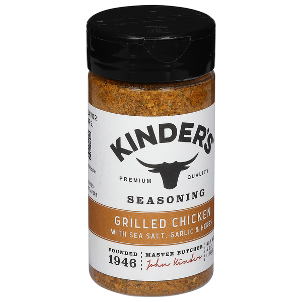 slide 1 of 1, Kinder's Grilled Chicken Seasoning 6 oz, 6 oz