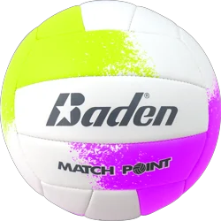 Baden Match Point Volleyball - White/Purple/Yellow