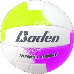 Baden Match Point Volleyball - White/Purple/Yellow