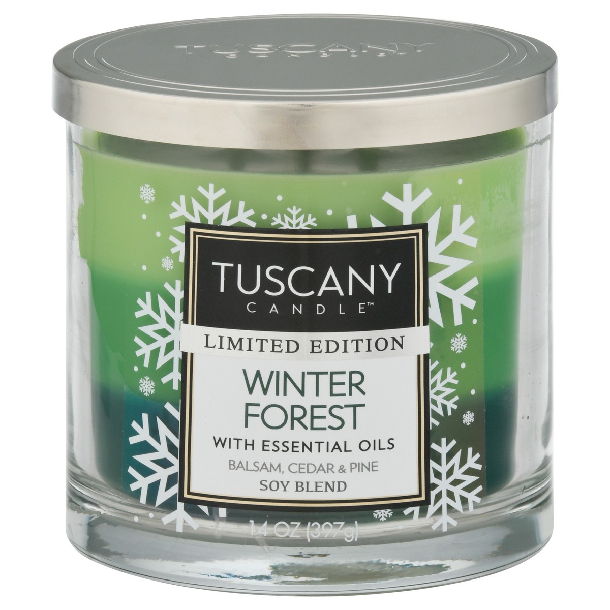 slide 3 of 12, Tuscany Candle Soy Blend Winter Forest Candle with Essential Oils 1 ea, 1 ea