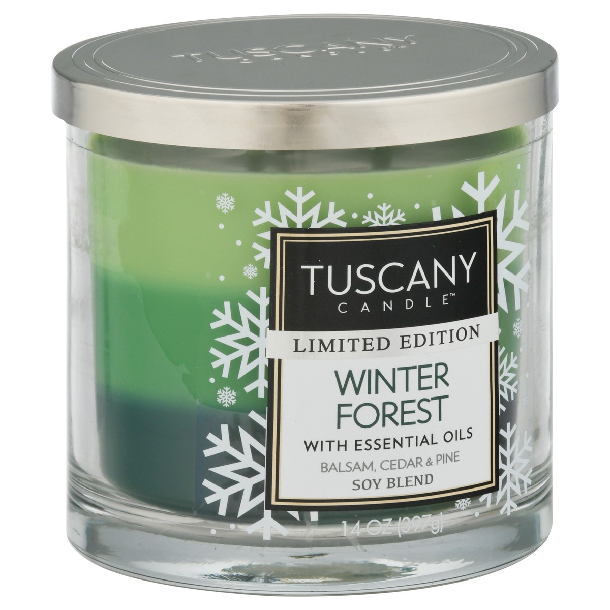 slide 5 of 12, Tuscany Candle Soy Blend Winter Forest Candle with Essential Oils 1 ea, 1 ea